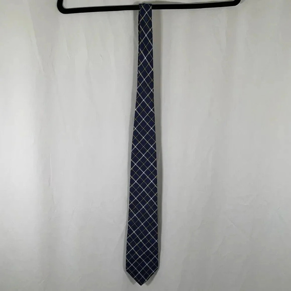Lauren Ralph Lauren Other - Lauren Ralph Lauren Tie Blue Plaid 58" Long Made in America 100% Silk